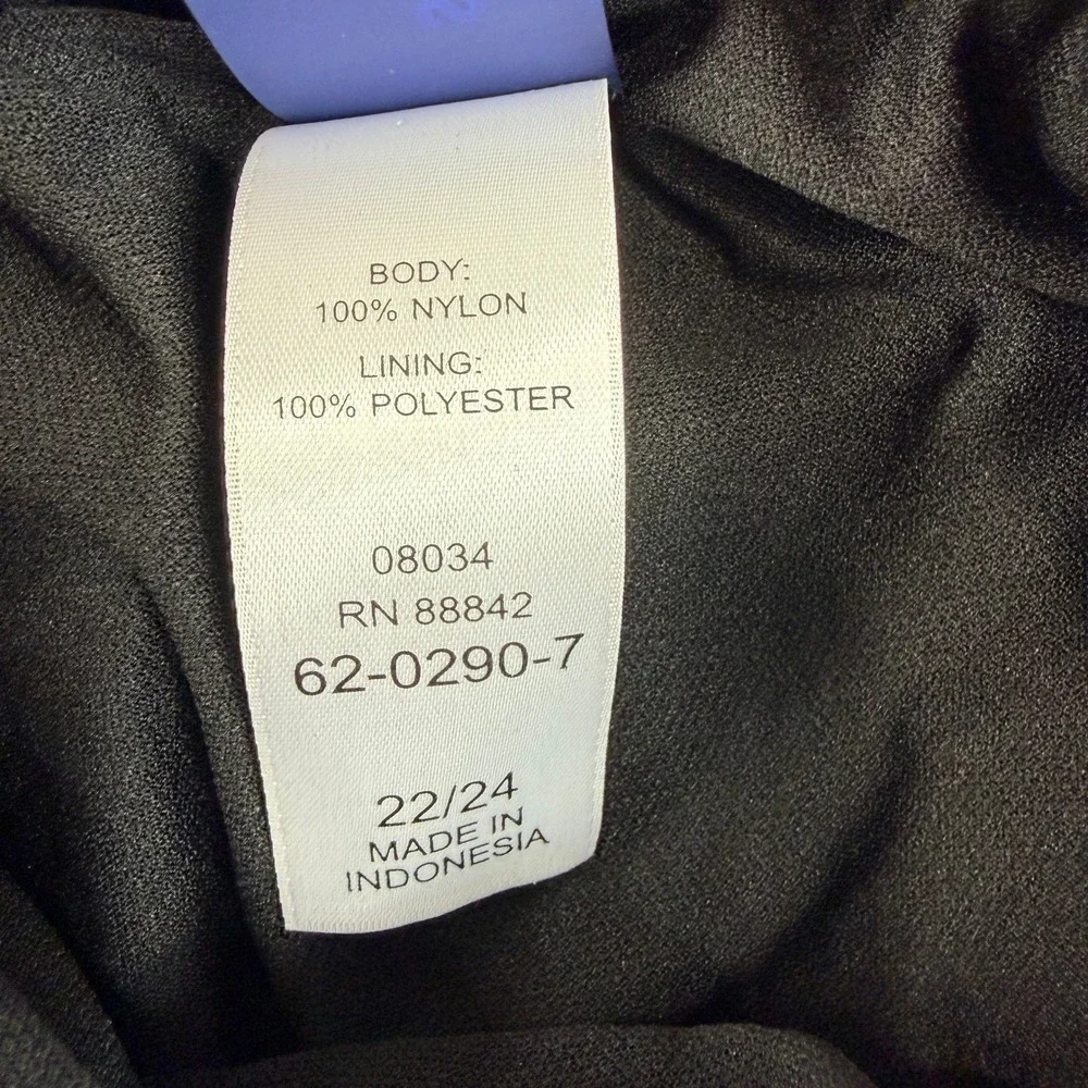 Swimsuits For All Mens Black Board Shorts‎ Swim Trunks Plus Size 22/24